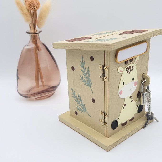 tirelire bois enfant