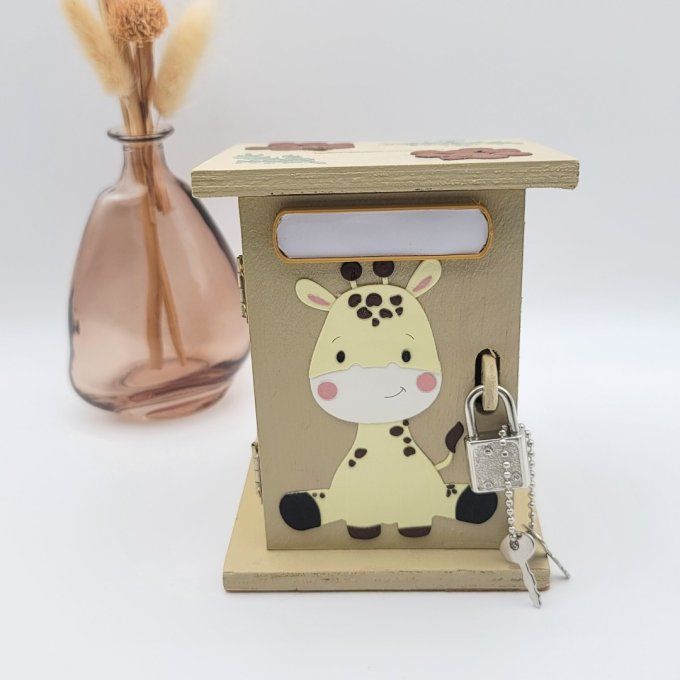 tirelire bois enfant