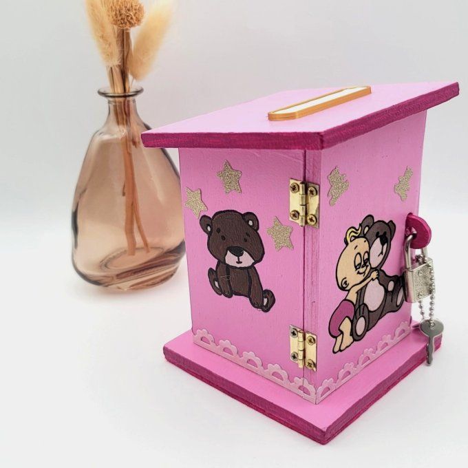 tirelire bois enfant