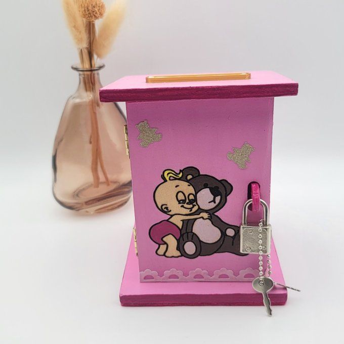 tirelire bois enfant