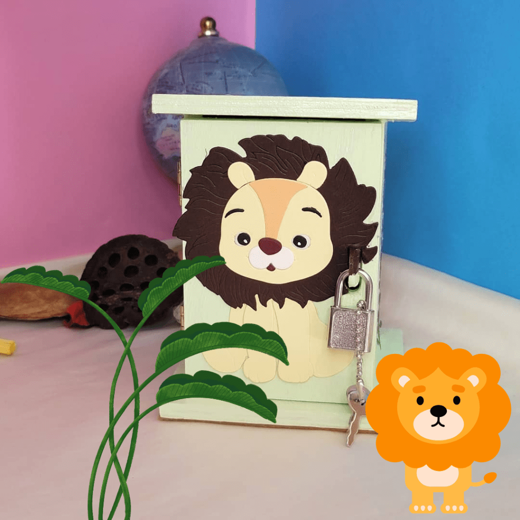 Tirelire lion